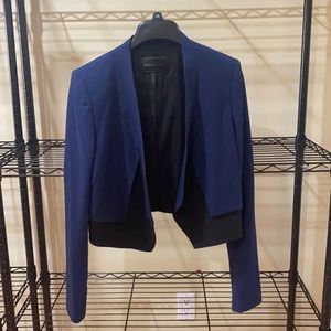 BCBG Linden Colorblock Blue Black Blazer